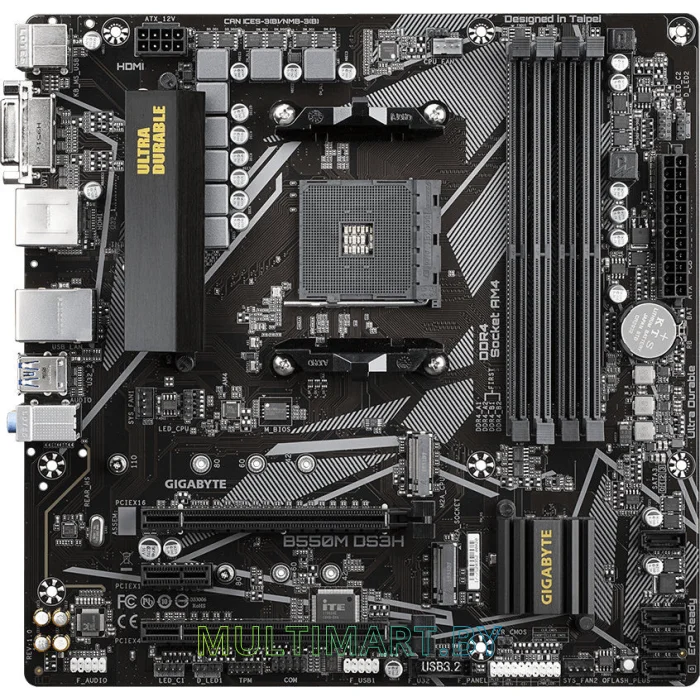 Материнская плата Gigabyte B550M DS3H (rev. 1.4)